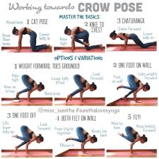 Working Towards Crow Pose Kakasana Firstly Master The Basics The First 3 Poses Are Great Ways Of Ex Yoga Poses Advanced Advanced Yoga Difficult Yoga Poses