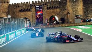 The race is held on a temporary street circuit around baku and incorporate its medieval old city, modern skyline and a view across the caspian sea. Azerbaijan Grand Prix 2019 F1 Race
