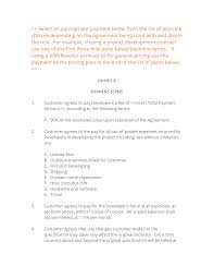 Exhibit A Payment Terms Payment Terms Contract Template