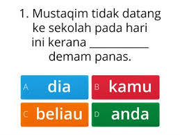 Awak, anda, engkau, kamu, tuan hamba,tuankutunggal kata 25. Kata Ganti Nama Diri Tahun 1 Risorse Per L Insegnamento