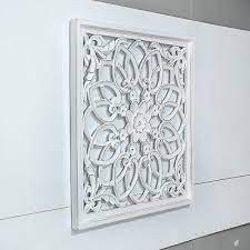 Handcarving On Wood Antique White Wall Art Decorative Sculpture Hanging Decor Ebay White Wood Wall Decor Oversized Wall Decor Transitional Wall Decor
