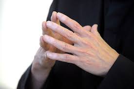 Hand gestures come naturally to us. He Leans Back Fingertips Together A Gesture Familiar To Me Now We Have Built Up A