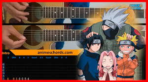 Naruto Op Haruka Kanata Acoustic Guitar Lesson Tutorial Tab Chords Youtube