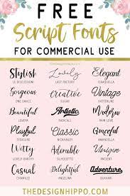 18 Free Script Fonts For Commercial Use Free Cursive Fonts Free Script Fonts Cricut Fonts