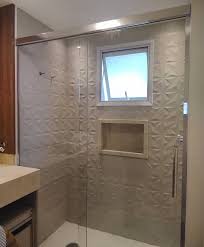 Box De Banheiro Com Kit Em Aluminio Cromado E Puxador H In 2020 Framed Bathroom Mirror Bathroom Bathroom Mirror