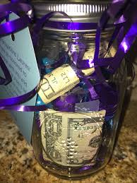 Even though it's your birthday, none of your guests are required to bring a gift. A Cute Way To Give Money For A Quinceanera Gift I Filled A Mason Jar With Candy In Her Favorite Colors Taped A 1 An Quinceanera Gifts Creative Gifts Gifts