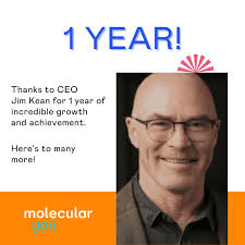 One year ago, Jim Kean joined as CEO of Molecular You to lead our expansion  efforts in the US