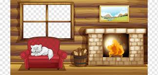 Find the perfect living room cartoon stock illustrations from getty images. Fireplace Living Room Graphy Cartoon Warm Winter Wooden Material Cartoon Character Furniture Brown Png Pngwing