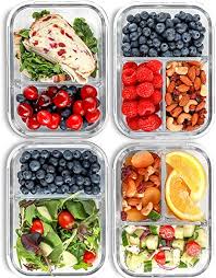 Maybe you would like to learn more about one of these? Amazon Com 2 3 Compartment Glass Meal Prep Containers 4 Pack 32 Oz Glass Food Storage Containers With Lids Glass Lunch Box Glass Bento Box Lunch Containers Portion Control Airtight Kitchen Dining