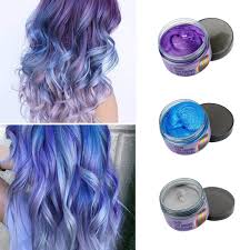 Hair Wax 3 Colors Kit Temporary Hair Coloring Styling Cream Mud Dye Gray Blue Purple Walmart Com In 2020 Temporary Hair Color Temp Hair Color Hair Wax