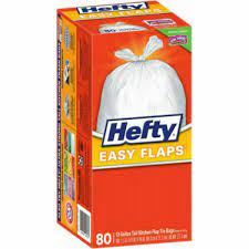 More buying choices $20.70 (2 new offers) hefty e84561 kitchen fresh cinch sak tall bag, 13gal.9 mil, white, lavender/vanilla, 110/bx. Hefty Easy Flaps Tall Kitchen Trash Bags E84563 For Sale Online Ebay