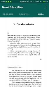 Made dillan will perfect for many project: Novel Dilan Milea For Android Apk Download