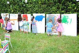 Art Outdoors Is Always An Excellent Idea Blank Canvas I Am Anti Coloring Book Painting Birthday Party Art Birthday Party Kids Painting Party