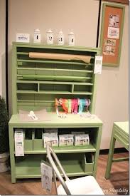 When a girl's craft room/home office/mom cave/secret escape continues to take shape, i can't help but sing. Martha Stewart Craft Station Craft Room Furniture Wrapping Station Craft Room