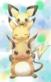Created by ken sugimori, pichu first appeared in the video games pokémon gold and silver and. Pikachu Evolutions Family Niedliche Pokemon Pikachu Zeichnung Pikachu Pikachu