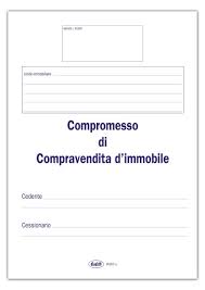 E' importante capire se la persona che abbiamo davanti è il reale proprietario dell'immobile o un procuratore con. Fascicolo Compromesso Compravendita D Immobile 32x23 5 Cm Buffetti Shop