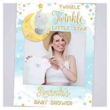 Amazon Com Twinkle Star Baby Shower Photo Booth Gender Reveal Party Selfie Station Baby Elephant Theme Baby Shower Photo Frame Handmade Diy Party Supply Photo Booth Photo Props Size 24x36 48x36 Home