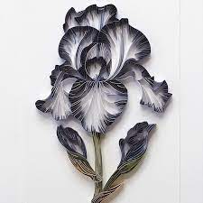 The Iris Flower Represents Royalty Faith Widsome And Hope And Judithandrolf Perfectly Captured The Paper Quilling Designs Quilled Paper Art Quilling Designs