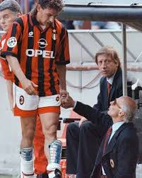 Arrivò ai quarti di finale di coppa italia e di coppa. Roberto Baggio Arrigo Sacchi Ac Milan Il Bibbja Tal Futbol Facebook