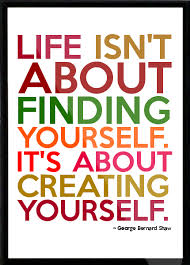 George Bernard Shaw Life Isn T About Finding Yourself It S About Creating Yourself Framed Quote Citaten