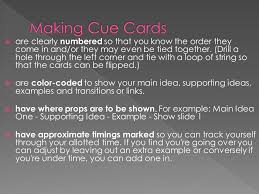 Pictures make your presentation content easier to remember. Making Cue Cards Allows You To Interact With Your Audience And Provides You With The Confidence Of Knowing What You Re Doing You Are Able To Make Ppt Download