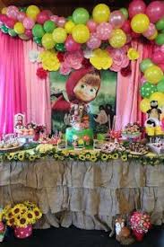 15 Ideas Para Decorar Fiesta Masha Y El Oso Masha Y El Oso Decoracion Masha Y El Oso Woodland Birthday Party