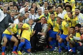 We are against organizing the copa america, but we will never say no to the brazilian national team, the players said in a joint statement on social media. Brazil Thrash Peru 3 1 To Lift First Copa America Title Since 2007 Soccer News India Tv