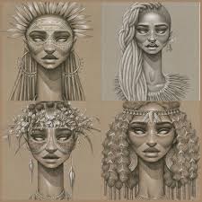 African Queen Black Empowerment Tattoos Beautiful Work By Saragolish African Queen Tattoo African Art Paintings African Goddess
