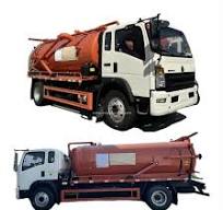 HOWO 6 Wheel 10000L Sewer Vacuum Truck for Septic Tanks with Jurop Vacuum  Pump