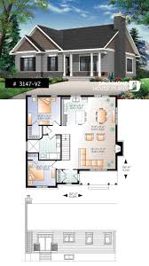 Decouvrez Le Plan 3147 V2 Bradley 2 Qui Vous Plaira Pour Ses 2 Chambres Et Son Style Transitionnel Bungalow House Plans Small Affordable House Plans House Plans
