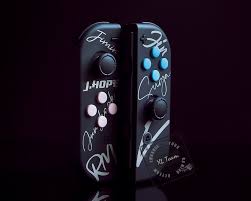 Custom Bts Themed Nintendo Switch Joy Con Joycon Controllers Nintendo Switch Bts Switch