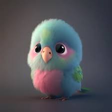 2d Bird Illustration Per Hd, Un Gabbiano In Stile Pixar Super Carino, Duże  Jasne Oczy, Soffice Immagine di sfondo per il download gratuito