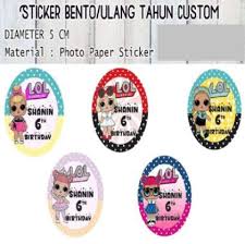 Undangan stiker label ulang tahun anak tema disney tsum tsum. Jual Sticker Birthday Ulang Tahun Bento Tema Lol Lol Dll Diameter 6cm Terbaru Juni 2021 Blibli