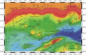 bathymetric chart of the albora nalbora n basin compiled