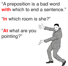 How to avoid ending a sentence with a preposition. The Yuniversity