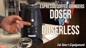This one has a bigger hopper capacity of 10 ounces and significantly more grind settings at 70 compared to 15. Espresso Coffee Grinders Doser Vs Doserless Youtube