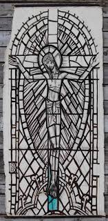 Related:stained glass cross lamp stained glass cross light large stained glass cross franklin mint stained glass cross stained glass cross window. Jesus On The Cross By William Wilson A Cartoon For A Stained Glass Window