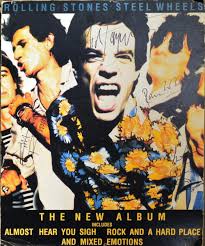 Rolling Stones Black And Blue Original Album Cover The Rolling Stones Original Promo Steel Wheels Display Advertising Sign Rolling Stones Rolling Stones Poster Advertising Signs