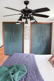 42 clarity ii matte white led modern hugger ceiling fan. Modern Mid Century Ceiling Fan Bright Green Door