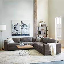 Urban 3 Piece Sectional Charcoal Heathered Tweed Furniture New Furniture Contemporary Furniture