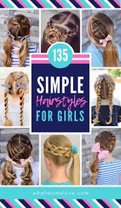 Best Easy Girls Hairstyles For Toddlers To Tweens Teens Fun Braids Cute Ponytails Pigtails Half Up Girls Hairstyles Easy Cute Ponytails Kids Hairstyles
