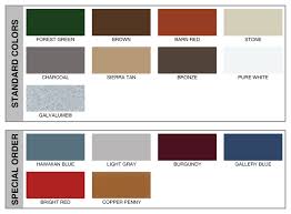 metal roofs lowes metal roofing colors