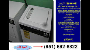 We also have a choice range of other home entertainment products, domestic kitchen appliances and mobility scooters for rental. Lady Kenmore Mini Portable Washer And Dryer Set Youtube