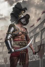 Fearless Roman Gladiator with Gladius in Roman Arena Stock Photo - Image of  armor, portrait: 252553782