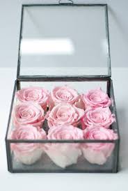 Rose Box Preserved Pink Rose Keepsake Box Wedding Gift Centerpiece Mother 39 S Day Gift Preserved Roses Arrangement Box Roses Diy Roses