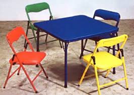 Children S Folding Table Folding Chairs Furniture Set Bracelet Babies Childrens Folding Table Folding Chair Card Table And Chairs