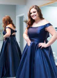 Plus Size Prom Dress Off The Shoulder Navy Blue Prom Dress Long 2019 Prom Dresses Long Blue Prom Dresses Blue Prom Dresses Long