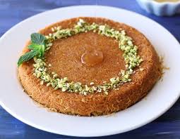 Knafeh Kunafa Kanafeh Originally From Nablus Palestine Is Probably One Of The Most Iconic Desserts In Jordan Cheese Dessert Desserts Healthy Dessert Recipes