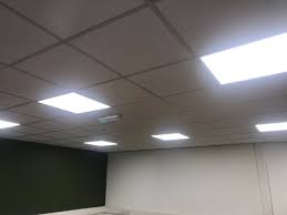 This is the lighting decision to go for. Suspended Ceilings Twitterissa New Knauf Uk Amf Ceiling Tile Replacement And New Led Lights Fitted To Breath New Life Into An Old Ceiling In An Office In Town Https T Co Ncbpkvpssy