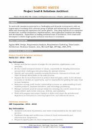 solutions architect resume samples